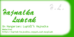 hajnalka luptak business card